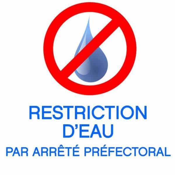 restriction d'eau