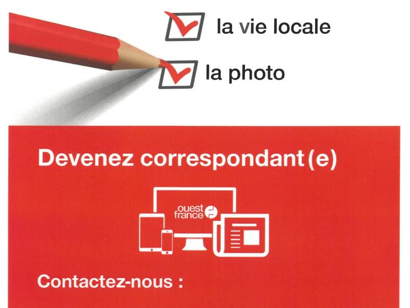 OUEST FRANCE recherche CORRESPONDANT
