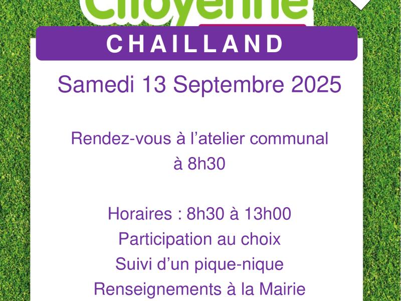 JOURNÉE CITOYENNE - 13 SEPTEMBRE