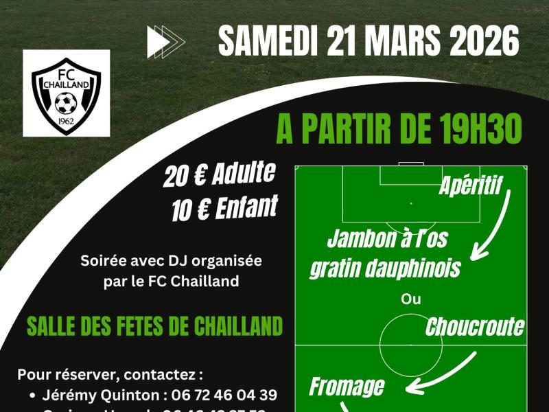 Soirée du football - 21 mars 2026