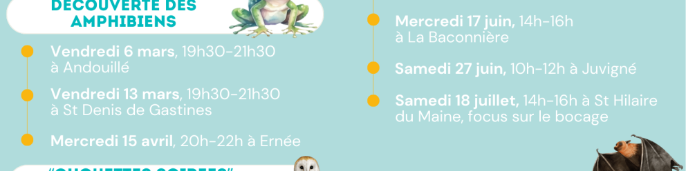 Atlas de la biodiversité : activités 2026